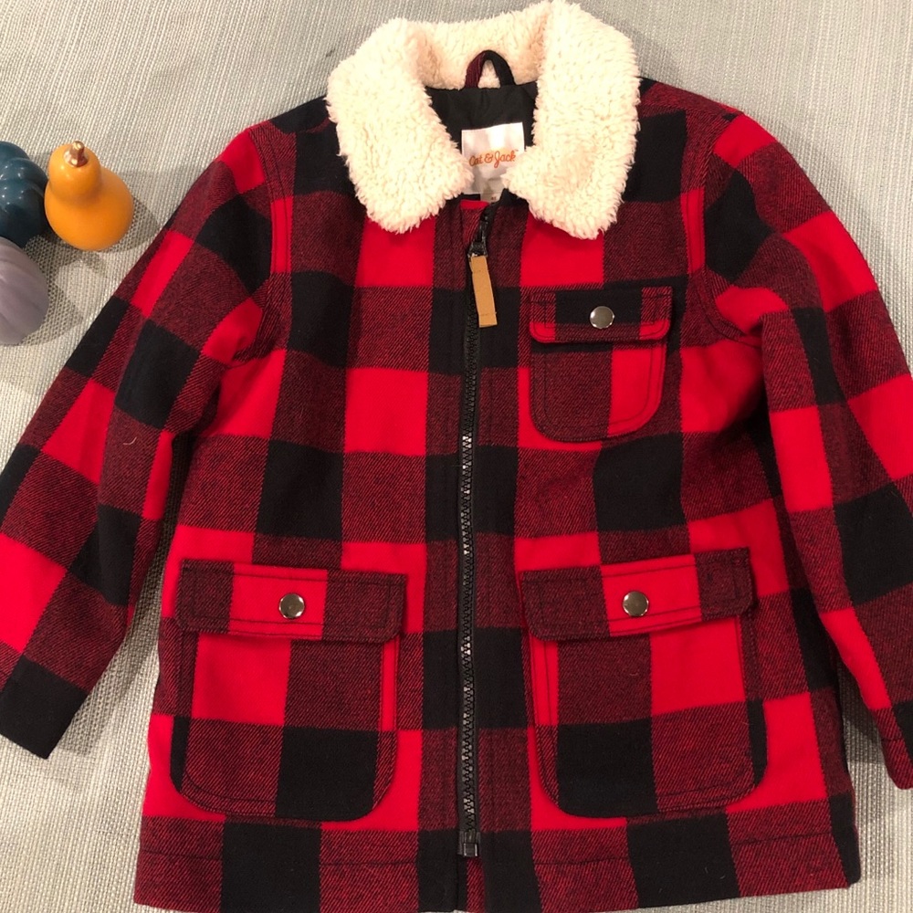 New without tags 4T buffalo plaid jacket